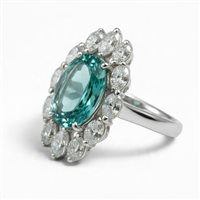Anello Crivelli Donna PARAIBA in Oro Tormalina verde 2.767 Ct PARAIBACRI - PARAIBACRI